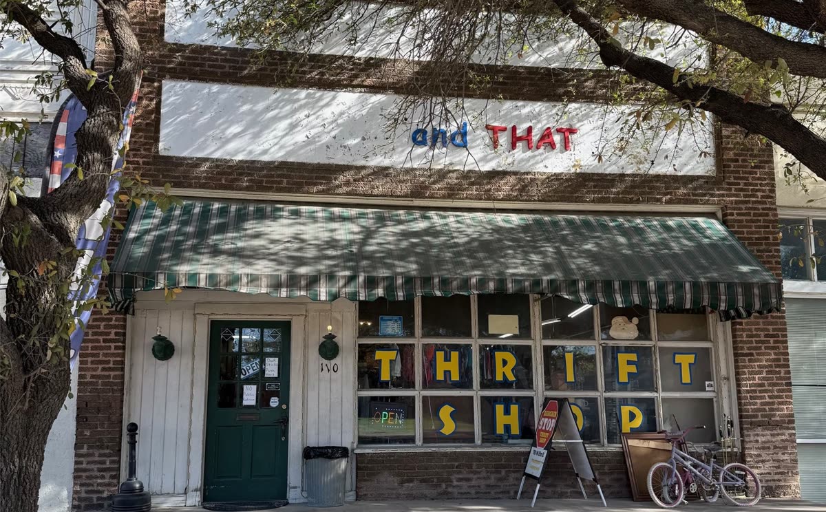 110 W Elm listing photo, This and That Thrift storefront